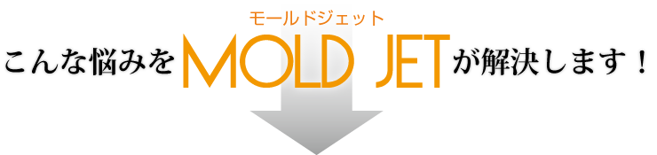 こんな悩みをMOLD JETが解決します！